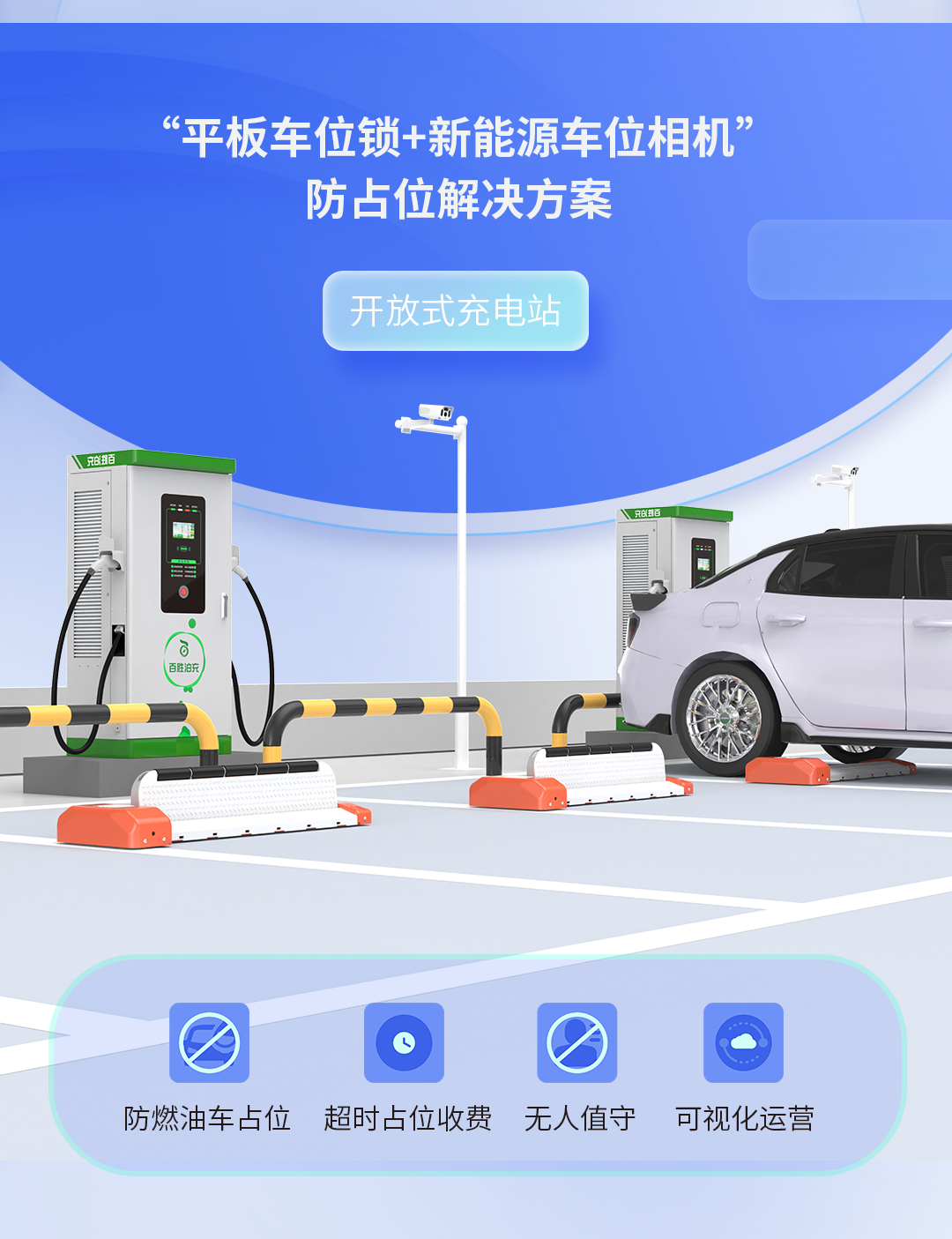 車位高周轉(zhuǎn)，營(yíng)收增兩成！百勝充電站防占位解決方案助力高效運(yùn)營(yíng)